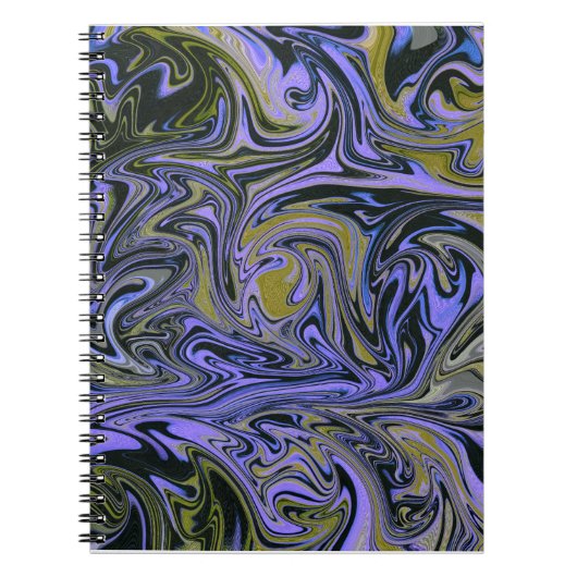 Carnet Marble Forms – Violet & Gold Mystic Energy (Devant)