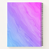 Carnet Marble Luxe - dégradé bleu et violet (Dos)