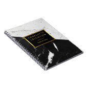 Carnet Marble Texture Notebook modernise l'or personnalis (Côté Droit)