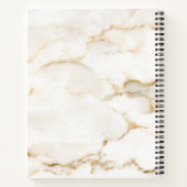 Carnet Marbre à effet doré avec nom personnalisé (Dos)