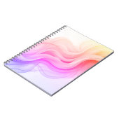 Carnet Marbre à tourbillon abstrait rose (Côté gauche)