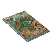 Carnet Marbre abstrait arrière - plan acrylique. Marbling (Côté Droit)