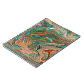 Carnet Marbre abstrait arrière - plan acrylique. Marbling (Côté gauche)