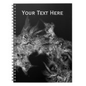 Carnet Marbre Abstrait Fumée Grise (Devant)