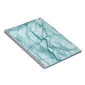 Carnet Marbre aspect turquoise foncé (Côté Droit)