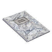 carnet "Marbre" avec votre nom (Côté Droit)