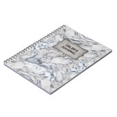 carnet "Marbre" avec votre nom (Côté gauche)