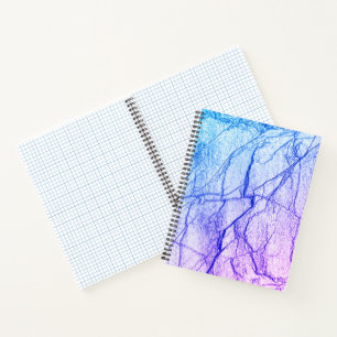 Carnet Marbre bicolore violet