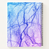 Carnet Marbre bicolore violet (Dos)