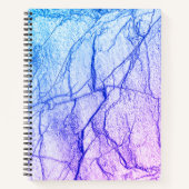 Carnet Marbre bicolore violet (Devant)