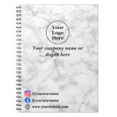 Carnet Marbre blanc  (Devant)