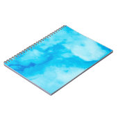 Carnet Marbre blanc bleu texture avec motif naturel (Côté gauche)