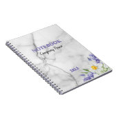 Carnet Marbre Blanc Design Populaire (Côté Droit)