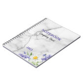 Carnet Marbre Blanc Design Populaire (Côté gauche)
