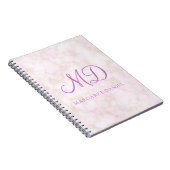 Carnet Marbre Blanc Design Populaire (Côté Droit)