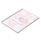 Carnet Marbre Blanc Design Populaire (Côté gauche)