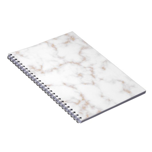 Carnet Marbre blanc et or (Côté Droit)