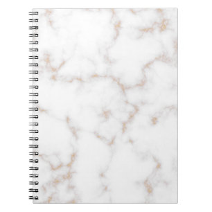 Carnet Marbre blanc et or
