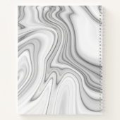 Carnet Marbre blanc moderne et élégant (Dos)