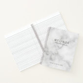 Carnet Marbre blanc moderne professionnel (Intérieur)