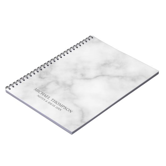 Carnet Marbre Blanc Professionnel (Côté gauche)