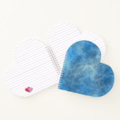 Carnet Marbre bleu Abstrait (Intérieur)