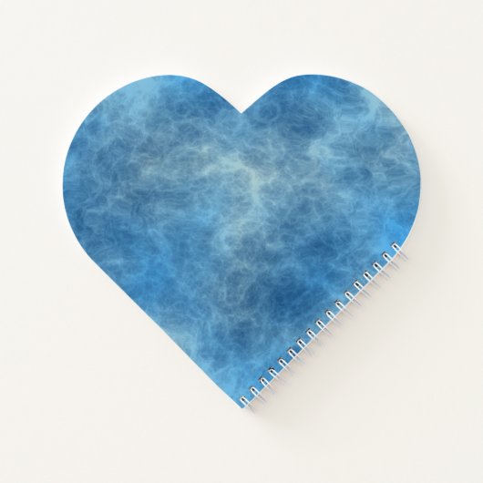 Carnet Marbre bleu Abstrait (Dos)