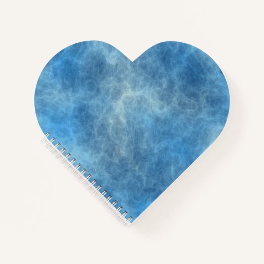 Carnet Marbre bleu Abstrait (Devant)