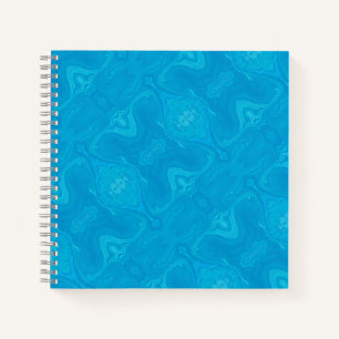 Carnet Marbre Bleu Abstrait HP Personnalisé
