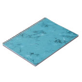Carnet Marbre bleu Chic Aqua (Côté gauche)