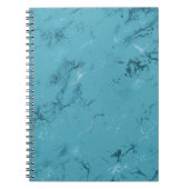 Carnet Marbre bleu Chic Aqua (Devant)