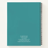Carnet Marbre bleu clair motif élégant moderne (Dos)