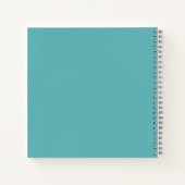 Carnet Marbre bleu clair motif élégant moderne (Dos)