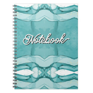 Carnet Marbre bleu clair motif élégant moderne