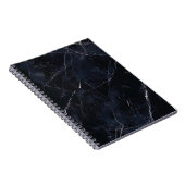 Carnet Marbre bleu marine : texture de pierre. (Côté Droit)