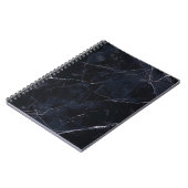 Carnet Marbre bleu marine : texture de pierre. (Côté gauche)