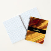 Carnet Marbre bourguignon et or (Intérieur)