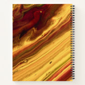 Carnet Marbre bourguignon et or (Dos)