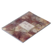 Carnet Marbre Brown rose (Côté gauche)