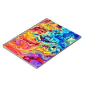 Carnet Marbre coloré brillant (Côté gauche)