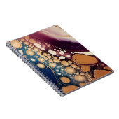 Carnet Marbre de Fluide Céleste en Or de Minuit (Côté Droit)