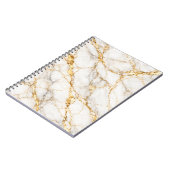 Carnet Marbre Élégance Or Blanc (Côté gauche)