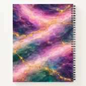 Carnet Marbre Enchanté avec Veinage Doré (Dos)