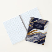 Carnet Marbre et huile d'or (Intérieur)