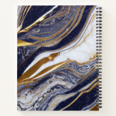 Carnet Marbre et huile d'or (Dos)