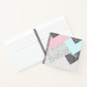 Carnet Marbre Géomtrique Pastel Design pointillé (Intérieur)