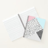 Carnet Marbre Géomtrique Pastel Design pointillé (Intérieur)