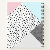 Carnet Marbre Géomtrique Pastel Design pointillé (Dos)