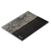 Carnet Marbre Glam Granite Shimmer Élégant Style Designer (Côté gauche)