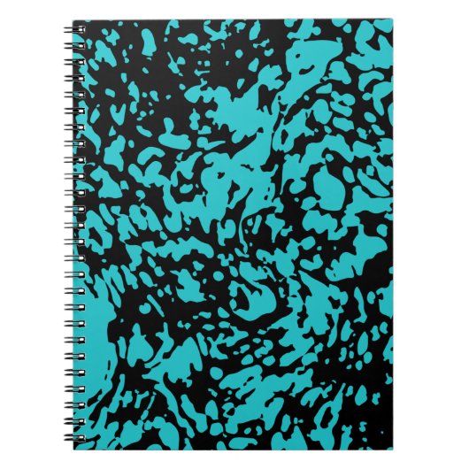Carnet Marbre Granit Texture Bleu (Devant)